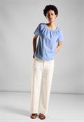 Chambray Bluse original blue