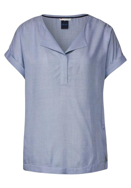 Chambray Bluse original blue