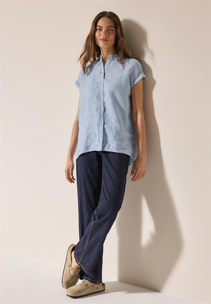 Chambray Leinenbluse chambray forever blue