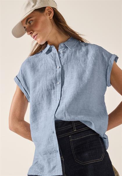 Chambray Leinenbluse chambray forever blue