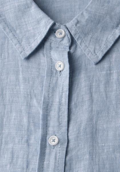 Chambray Leinenbluse chambray forever blue