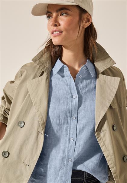 Chambray Leinenbluse chambray forever blue