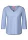 Chambrée V-Neck Bluse blue