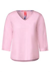 Chambrée V-Neck Bluse soft pink