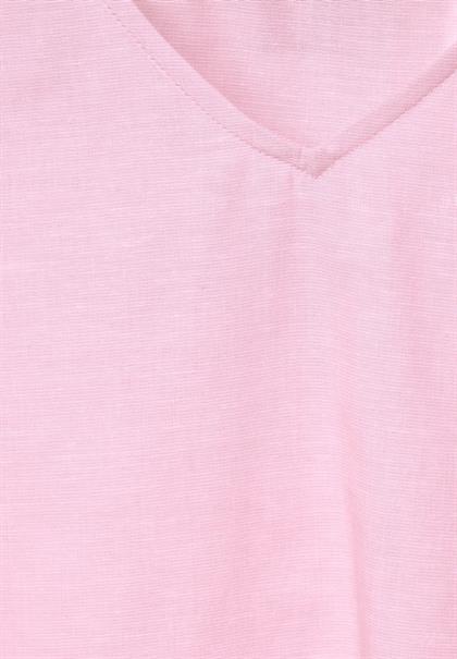 Chambrée V-Neck Bluse soft pink