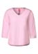 Chambrée V-Neck Bluse soft pink