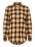 CHECK FLANNEL RELAXED SHIRT LS shadow chk - amber glow