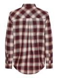 CHECK FLANNEL RELAXED SHIRT LS shadow chk deep rouge
