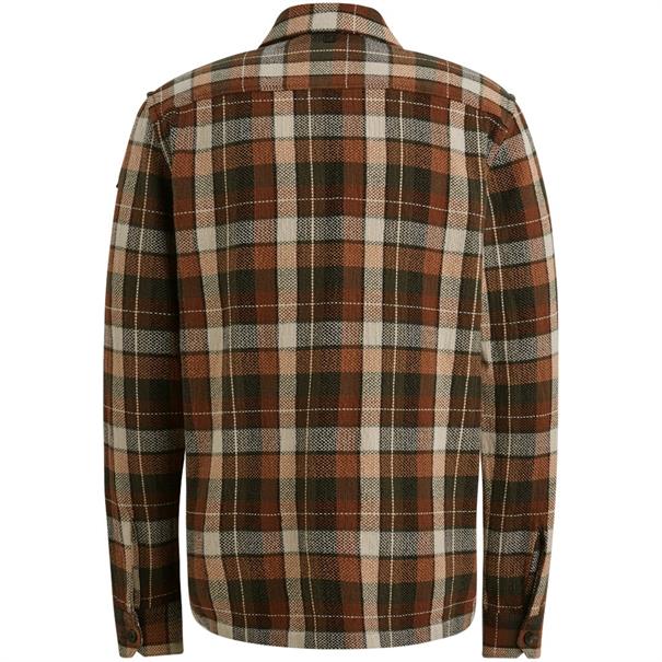 Check Matt Weave pecan brown
