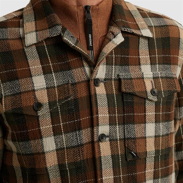 Check Matt Weave pecan brown
