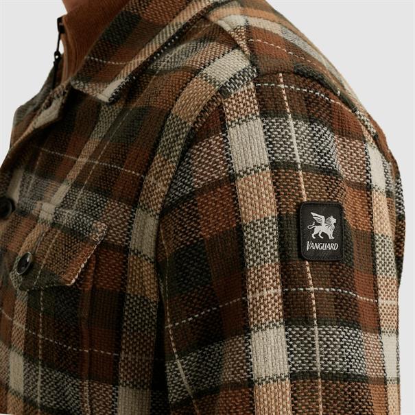 Check Matt Weave pecan brown