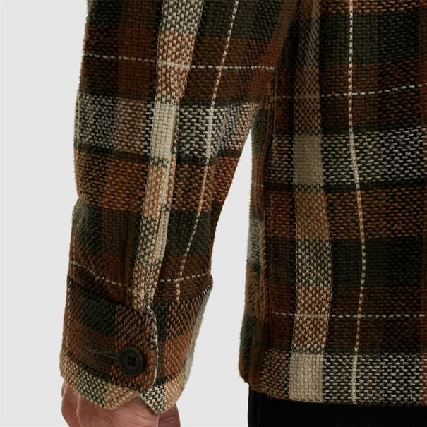 Check Matt Weave pecan brown