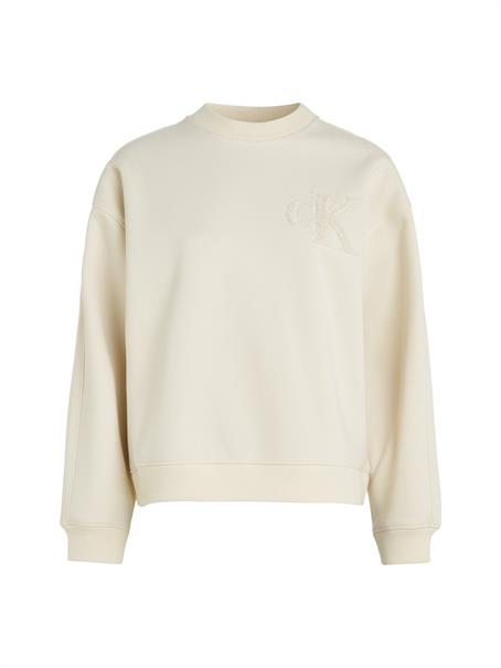 CHENILLE CK CREWNECK eggshell