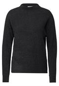 Chenille Dolman Pullover deep charcoal grey