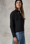 Chenille Dolman Pullover deep charcoal grey