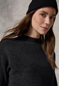Chenille Dolman Pullover deep charcoal grey