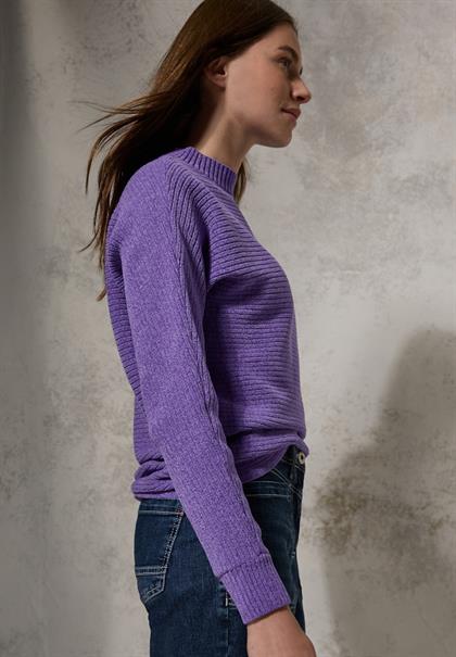 Chenille Dolman Pullover wild lilac