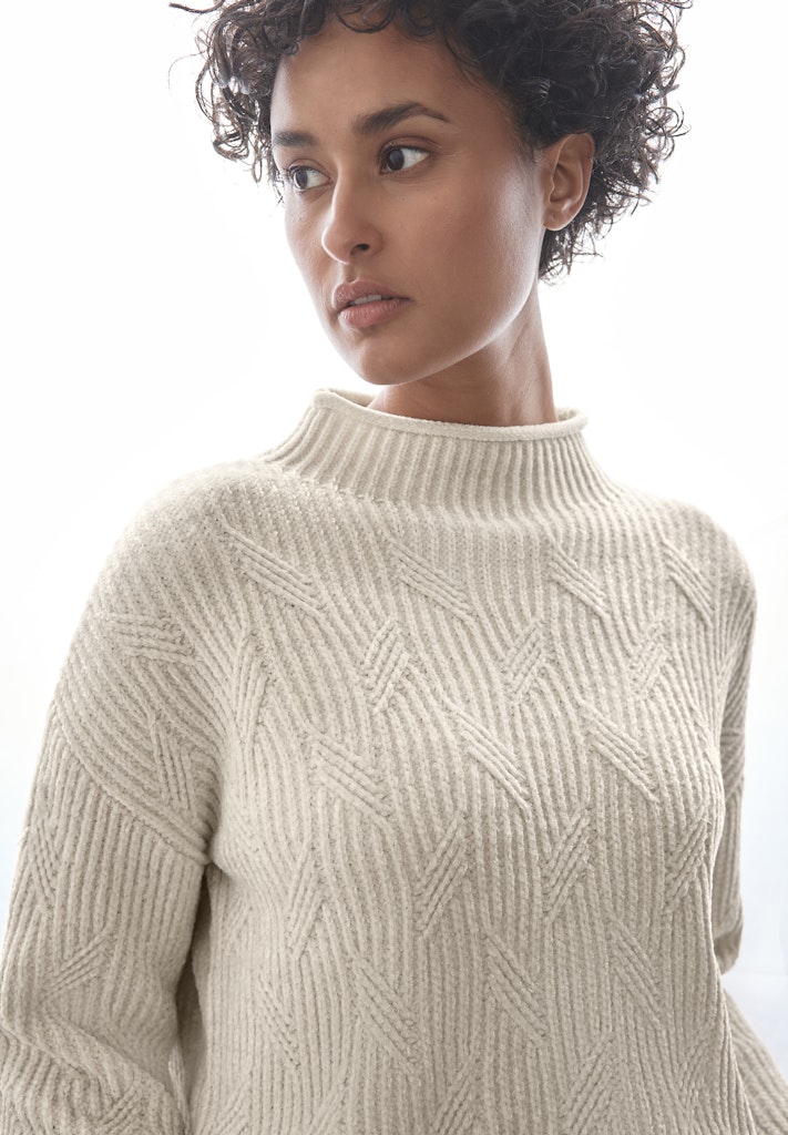 Street One Damen Pullover Chenille Pullover gravel grey bequem online kaufen bei Tara M