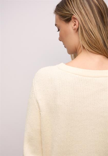 Chenille Pullover soft beige