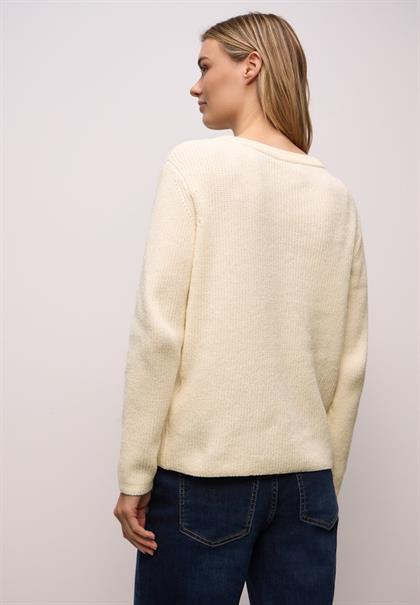 Chenille Pullover soft beige