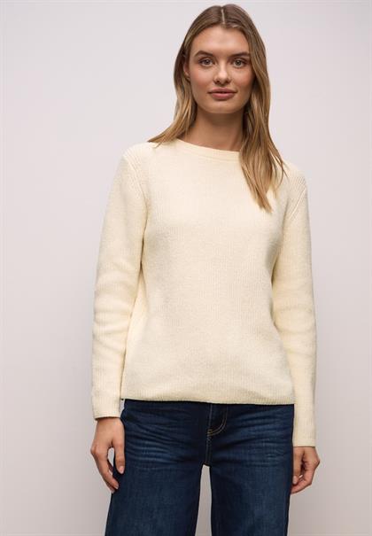 Chenille Pullover soft beige
