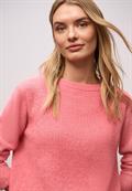 Chenille Pullover striking coral
