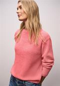 Chenille Pullover striking coral