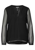 Chiffon-Bluse black