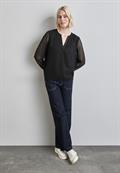 Chiffon-Bluse black
