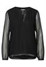 Chiffon-Bluse black