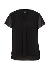 Chiffon-Bluse schwarz