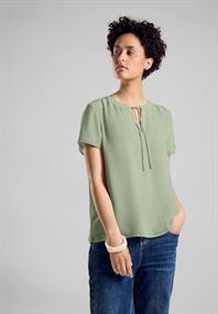 Chiffon Bluse soft moss green