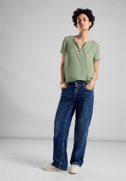 Chiffon Bluse soft moss green