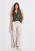 Chiffon Blusentop mit Print pine grove green