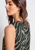 Chiffon Blusentop mit Print pine grove green