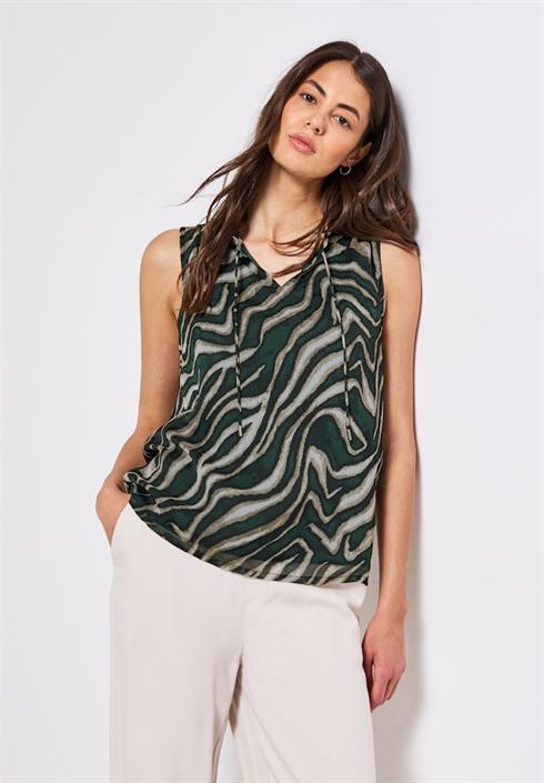 chiffon-blusentop-mit-print-pine-grove-green