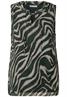 Chiffon Blusentop mit Print pine grove green
