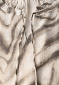 Chiffon Blusentop mit Print tumbled beige
