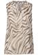 Chiffon Blusentop mit Print tumbled beige