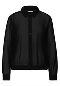 Chiffon Hemdbluse black