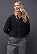 Chiffon Hemdbluse black