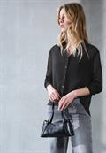 Chiffon Hemdbluse black