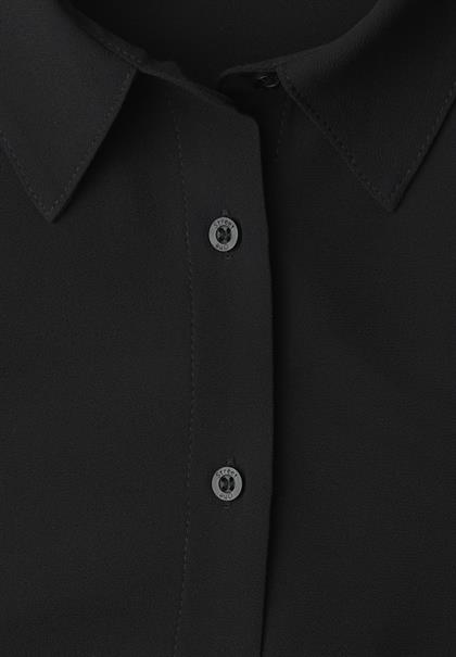 Chiffon Hemdbluse black