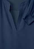 Chiffon Langarmshirt atlantic blue