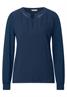 Chiffon Langarmshirt atlantic blue