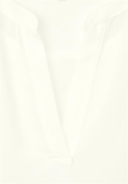 Chiffon Langarmshirt off white