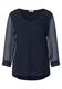 Chiffon Materialmix Shirt deep blue