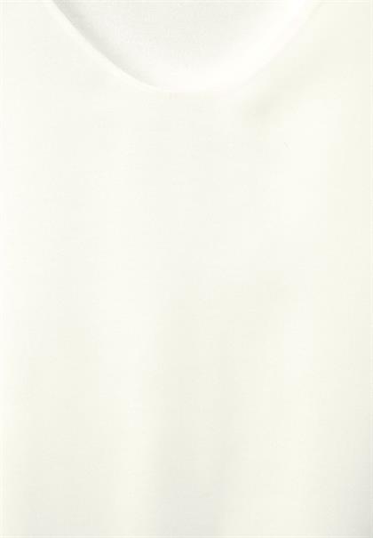 Chiffon Materialmix Shirt off white