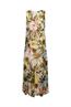 Chiffon-Maxikleid mit Blumen-Print olive 4