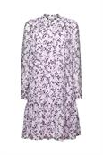 Chiffon-Minikleid mit Print lavender